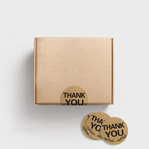 In Tem Decal Dán Hộp Carton, Tem Thank You Dán Niêm Phong Hộp theo yêu cầu