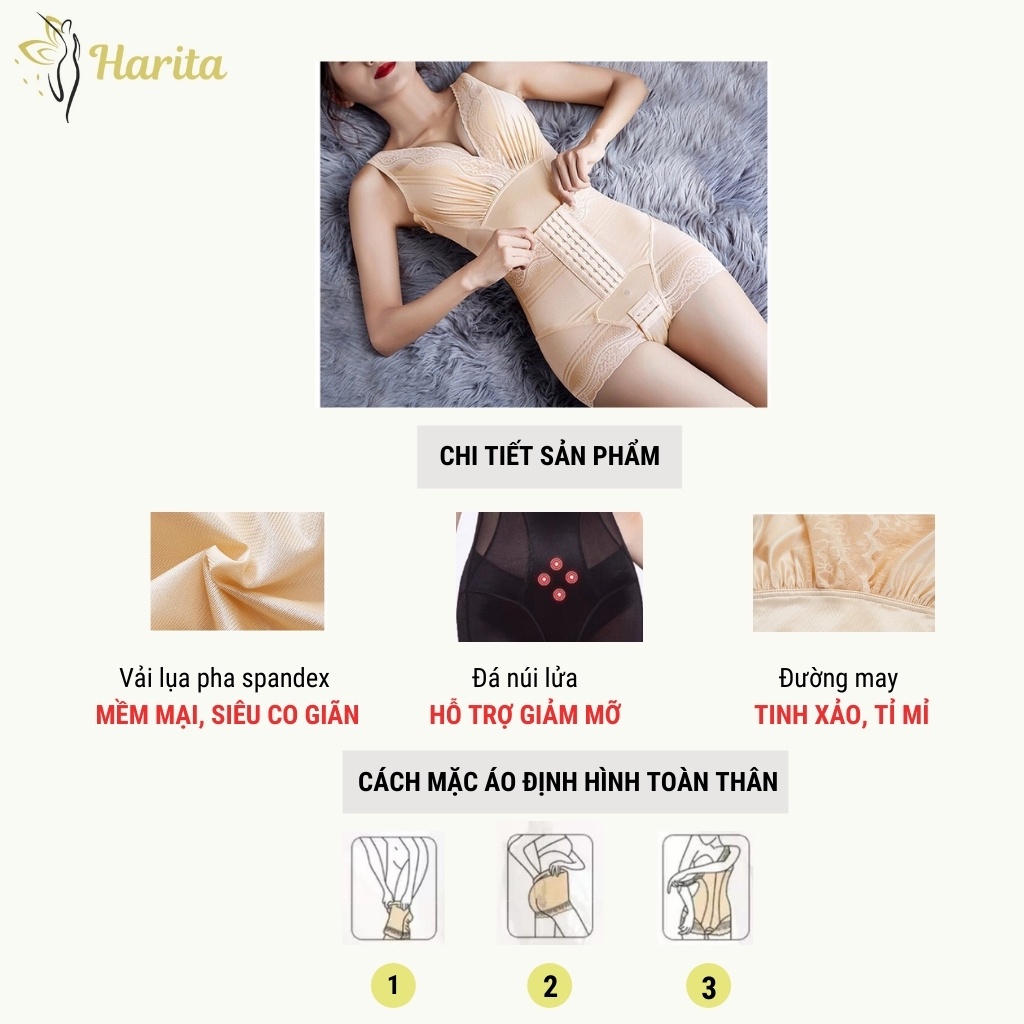 Áo gen định hình toàn thân nịt bụng eo giảm mỡ sau sinh xuất Nhật | BigBuy360 - bigbuy360.vn