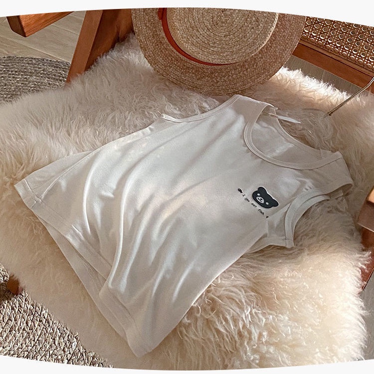 [Babycat] Hàng Có Sẵn Áo Lót Cotton Nguyên Chất Thân Thiện Với Da Thấm Mồ Hôi Phong Cách Nhật Bản Hàn Quốc Mùa Hè Cho Bé Trai Bé Gái