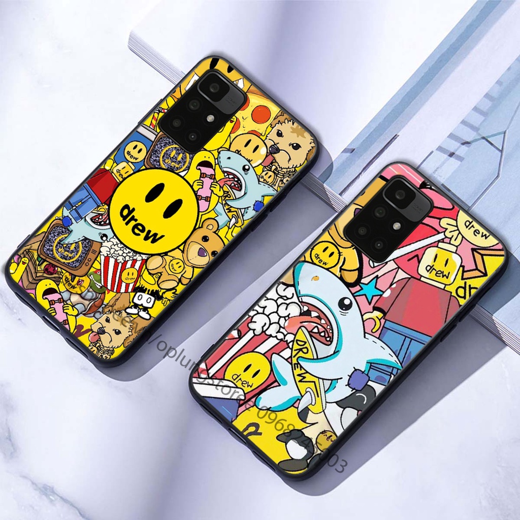 Ốp lưng Xiaomi Redmi 10 in hình thương hiệu thời trang đa sắc cá tính.