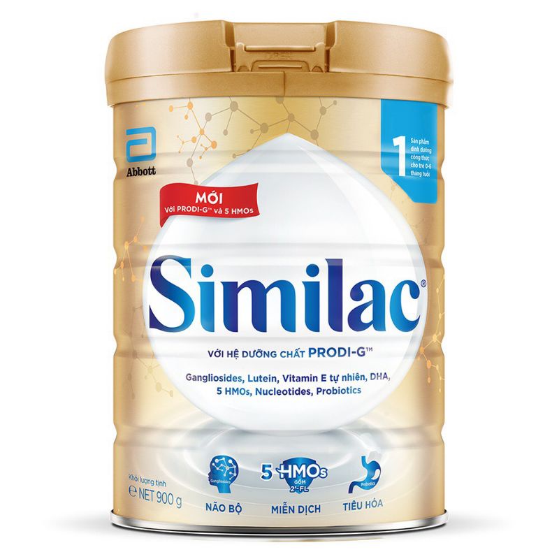 Sữa Similac Newborn IQ Plus HMO 900g cho bé từ 0_12 tháng tuổi.