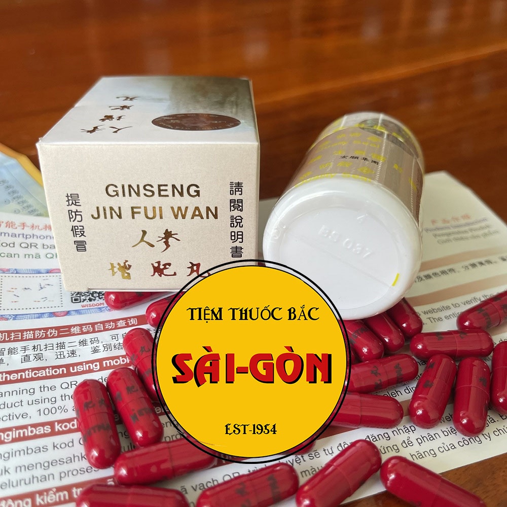 Nhân Sâm Tăng Phì Giúp Tăng Cân - Ginseng Jin Fui Wan Hộp 30 viên