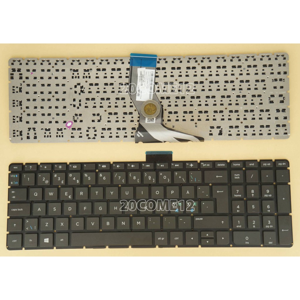 (KEYBOARD) BÀN PHÍM LAPTOP HP 15-AB000 dùng cho Pavilion 15-ab000, 15-ak000, 15-aq000, 15-au000, 15-aw000, 15-bc000