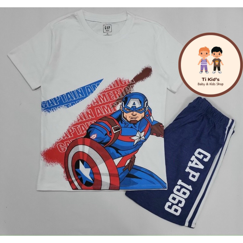 Bộ quần áo cộc tay Gap size đại 100% cotton