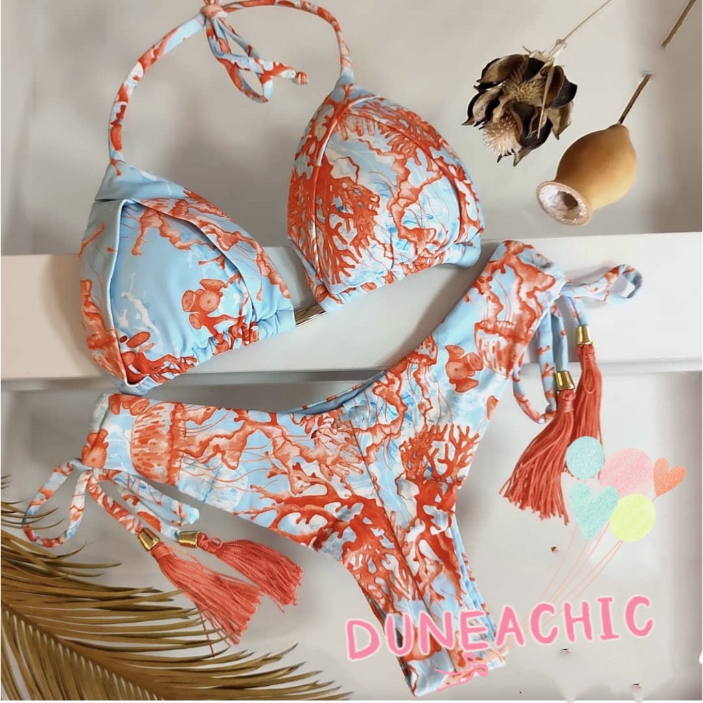 Bikini 2 Mảnh In Họa Tiết Gợi Cảm Cho Nữ