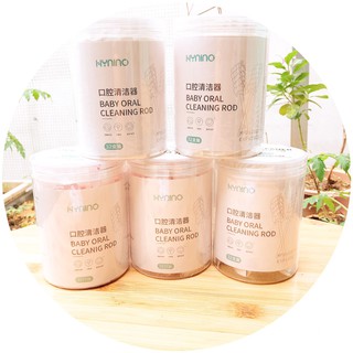 Hộp 32 que rơ lưỡi tiệt trùng, tưa lưỡi HYNINO vệ sinh lưỡi và khoang miệng cho trẻ sơ sinh