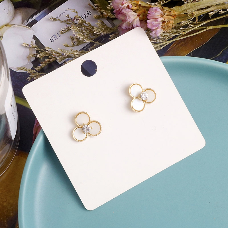 Bông Tai Đính Đá Kim Cương Nhân Tạo Thời Trang Dành Cho Nữ