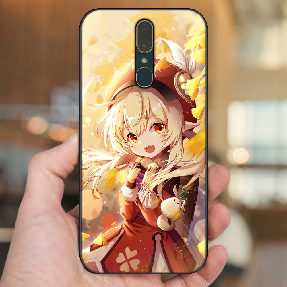 Ốp lưng Oppo F11 viền đen in hình Klee Genshin Impact