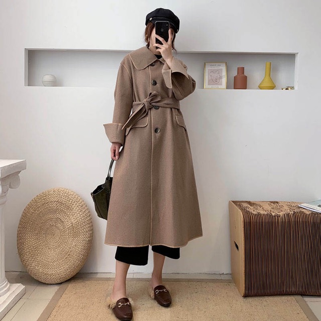 Áo dạ ép dáng oversize có sănz