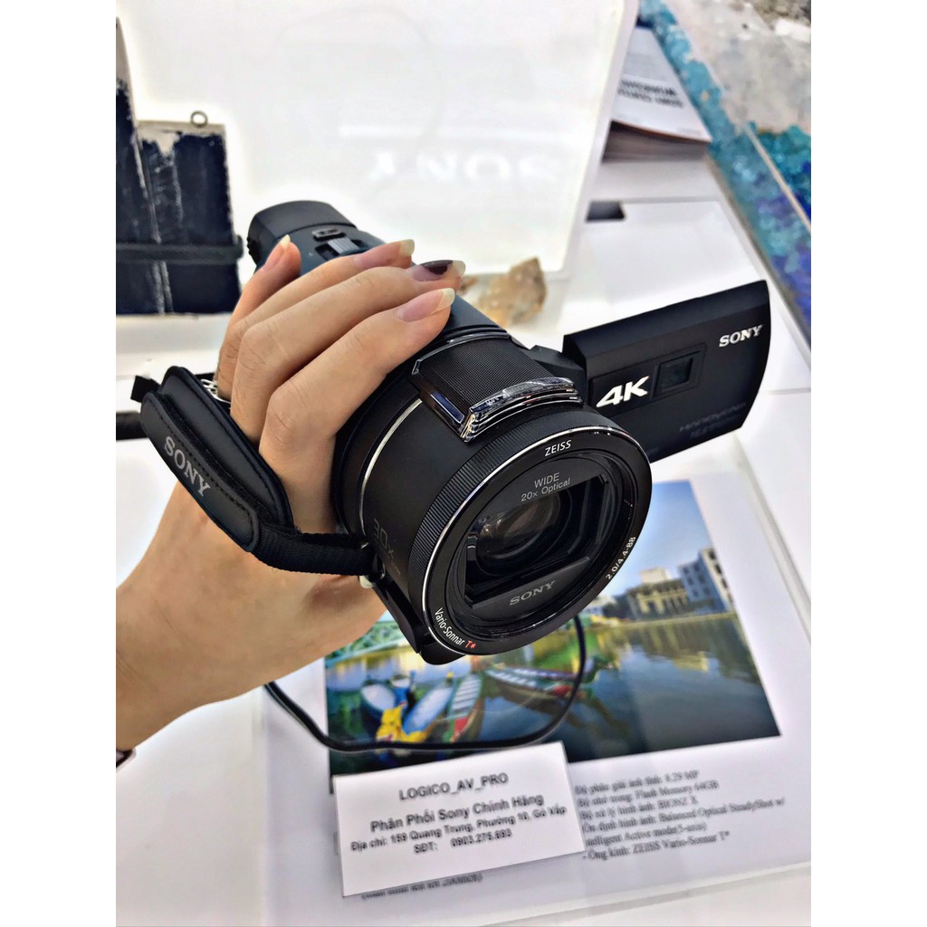 Máy quay phim 4K tích hợp máy chiếu Sony Handycam FDR-AXP55 chính hãng