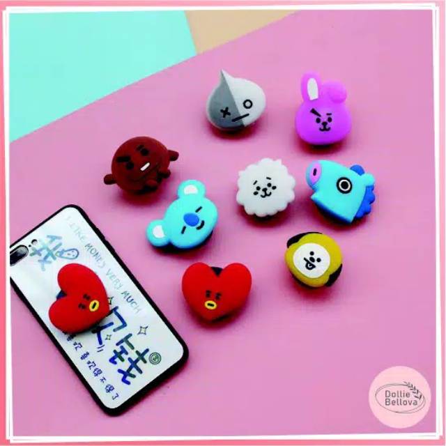 Vỏ Bảo Vệ Hộp Sạc Tai Nghe Airpods Hình Bt21 Bts 3d Xinh Xắn