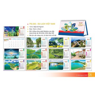 Lich để bàn 2020