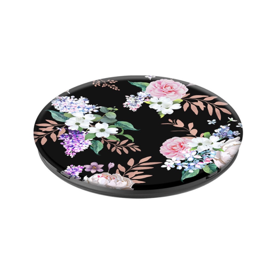 Giá đỡ điện thoại thông minh Popsockets Black Floral BK - Hàng Chính Hãng