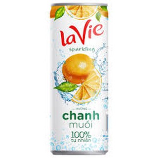 Nước uống vị trái cây có ga La Vie Sparkling - Vị Chanh Muối 330ml/lon