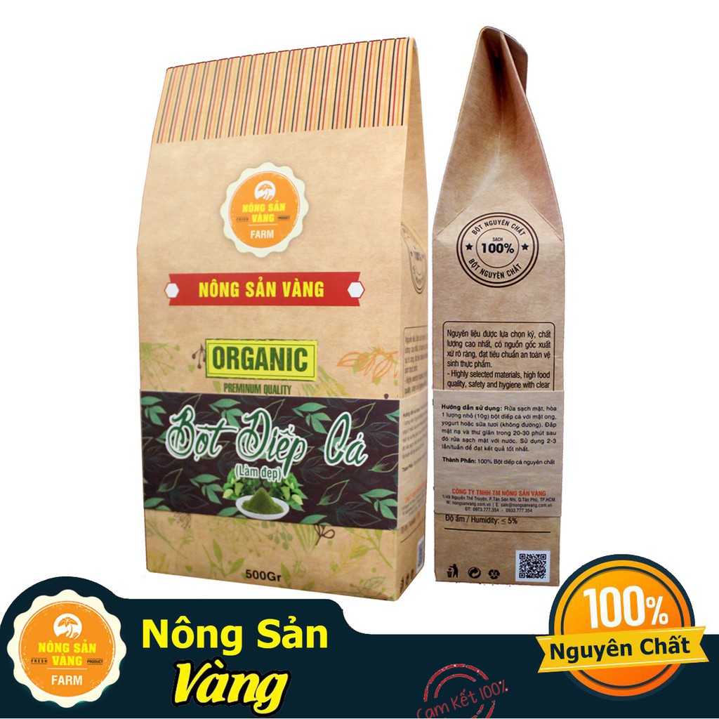Bột Diếp Cá Nguyên Chất Làm Đẹp 500gr - Nông Sản Vàng