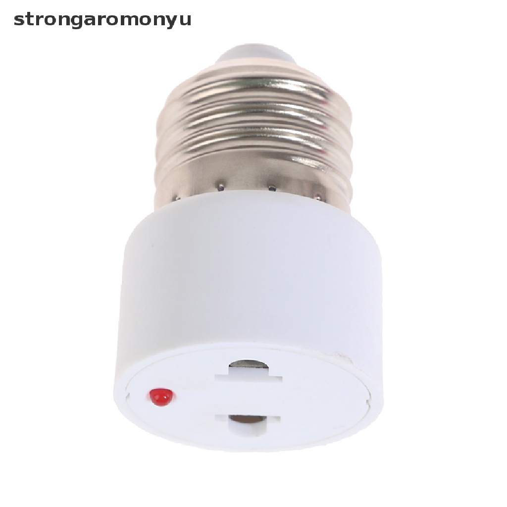 【YU】 220V E27 ABS White Connector Accessories US/EU Plug Screw Bulb Base Adapter .