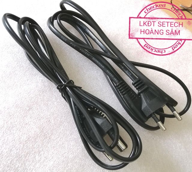 Dây nguồn AC 220V liền giắc cắm 2 chân 1,5m | BigBuy360 - bigbuy360.vn