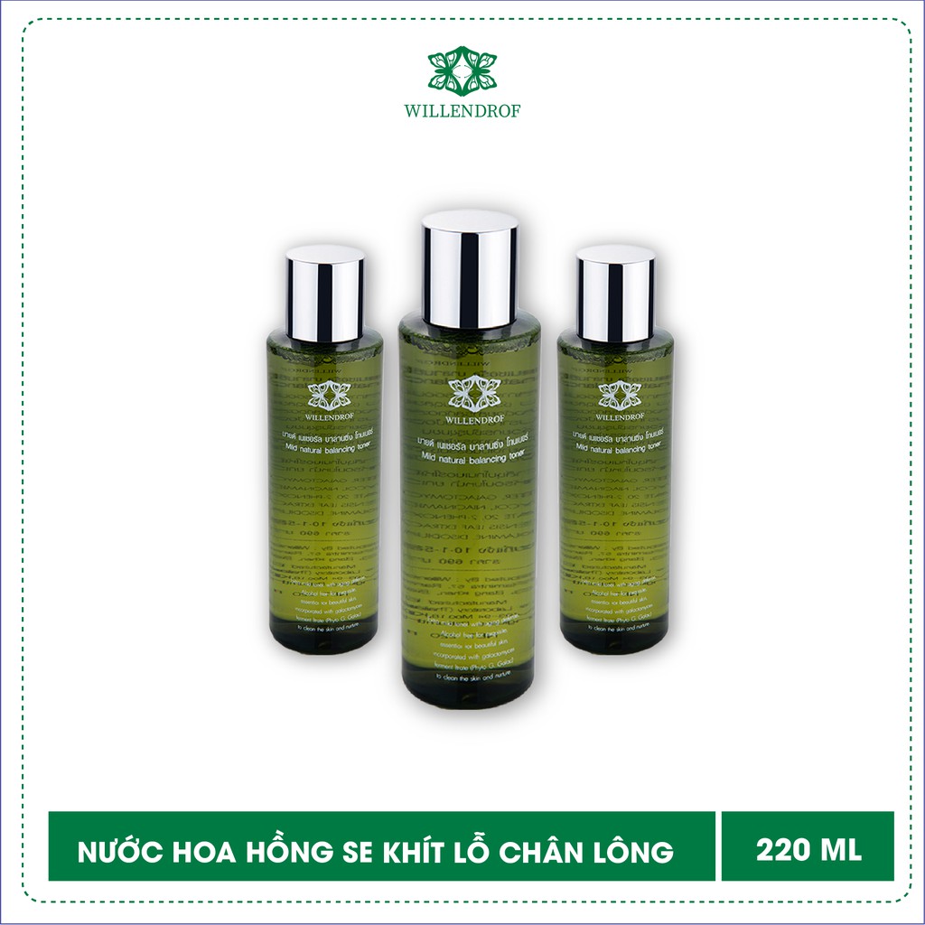 220ML NƯỚC HOA HỒNG CÂN BẰNG PH WILLENDROF (NAM, NỮ) [MỸ PHẨM CHÍNH HÃNG THÁI LAN]