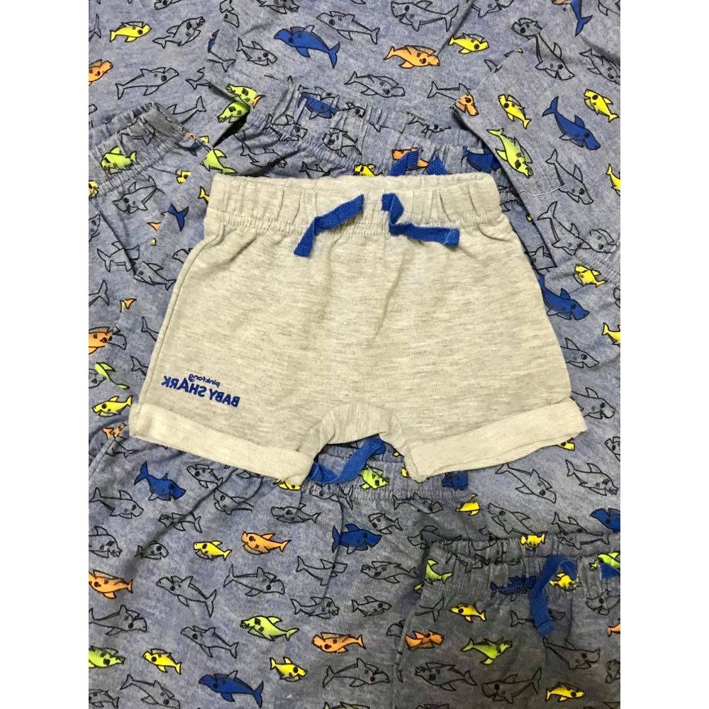 Quần short thun da cá bé trai