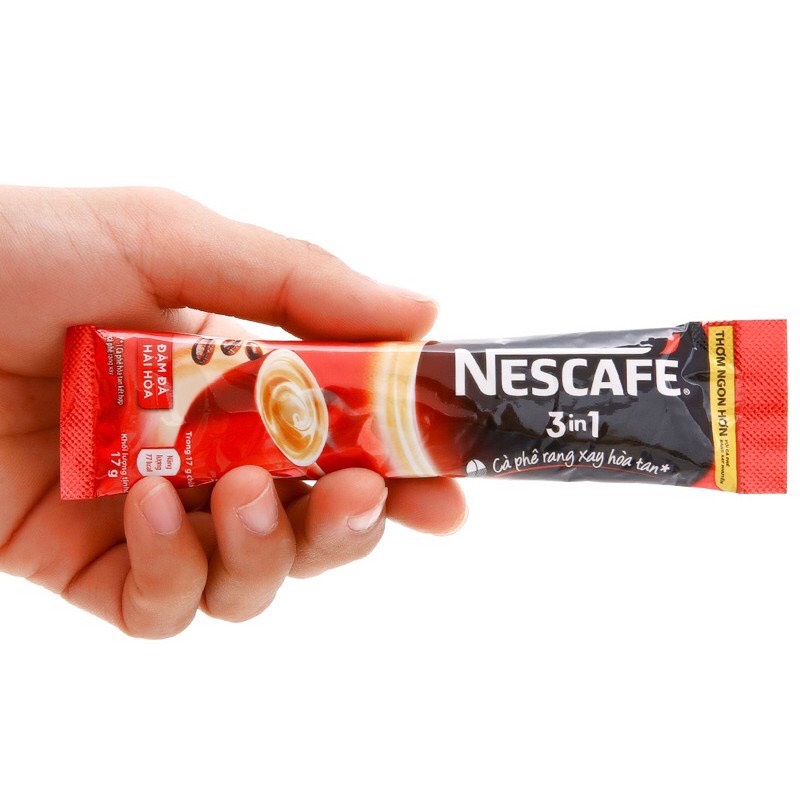 (46 Gói) 1 Bịch Cà phê Rang Xay Hòa Tan NESCAFÉ 3in1 Đậm Đà Hài Hòa [THKN77]
