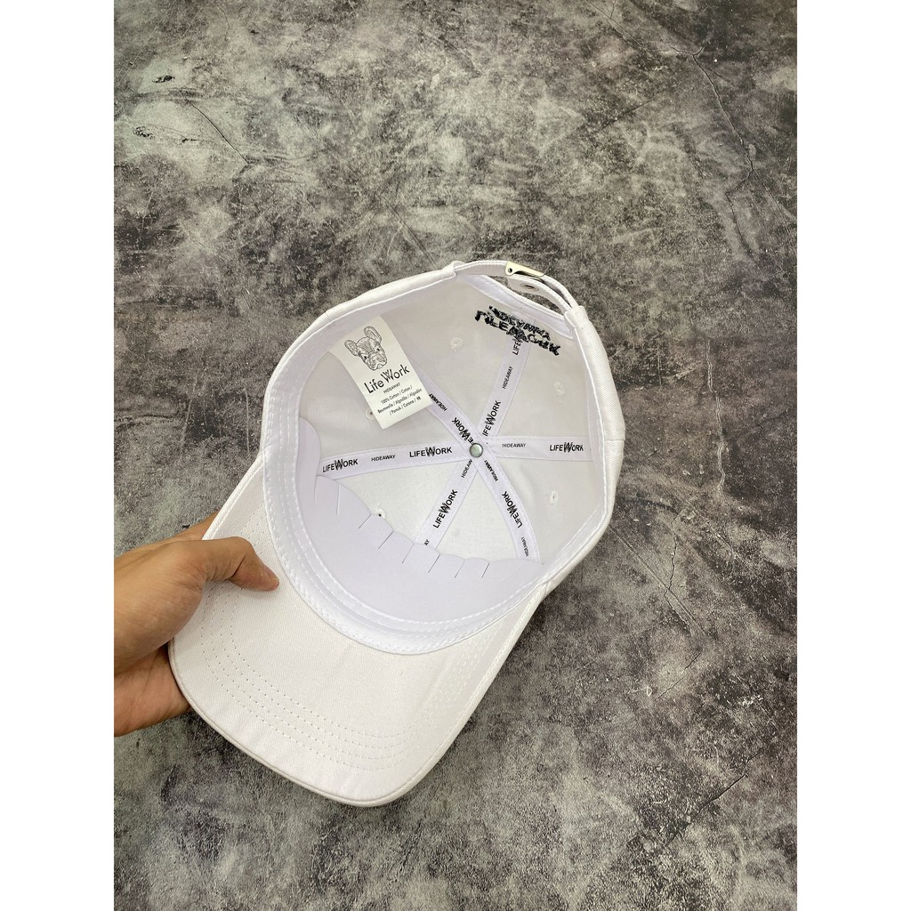 Mũ Lưỡi Trai LOGO BALL CAP WHITE H70