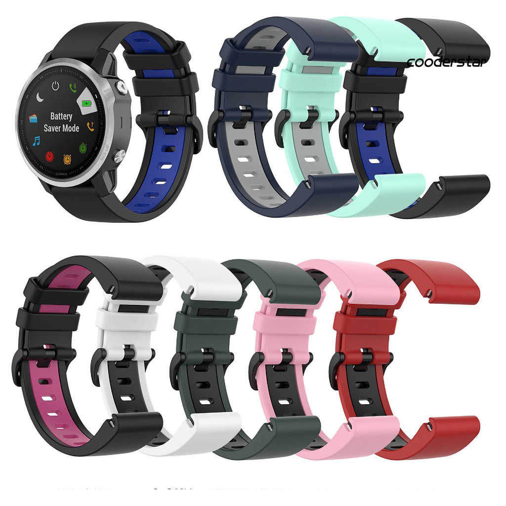 Dây Đồng Hồ Bằng Silicone Mềm Mại 20 / 22 / 26mm Cho Garmin Fenix 6 / 6s / 6x