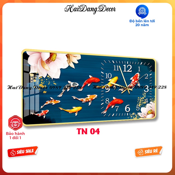 Mẫu cáTranh đồng hồ tráng gương 3d cao cấp giá xưởng Tặng pin đinh treo đa năng không cần khoan tường