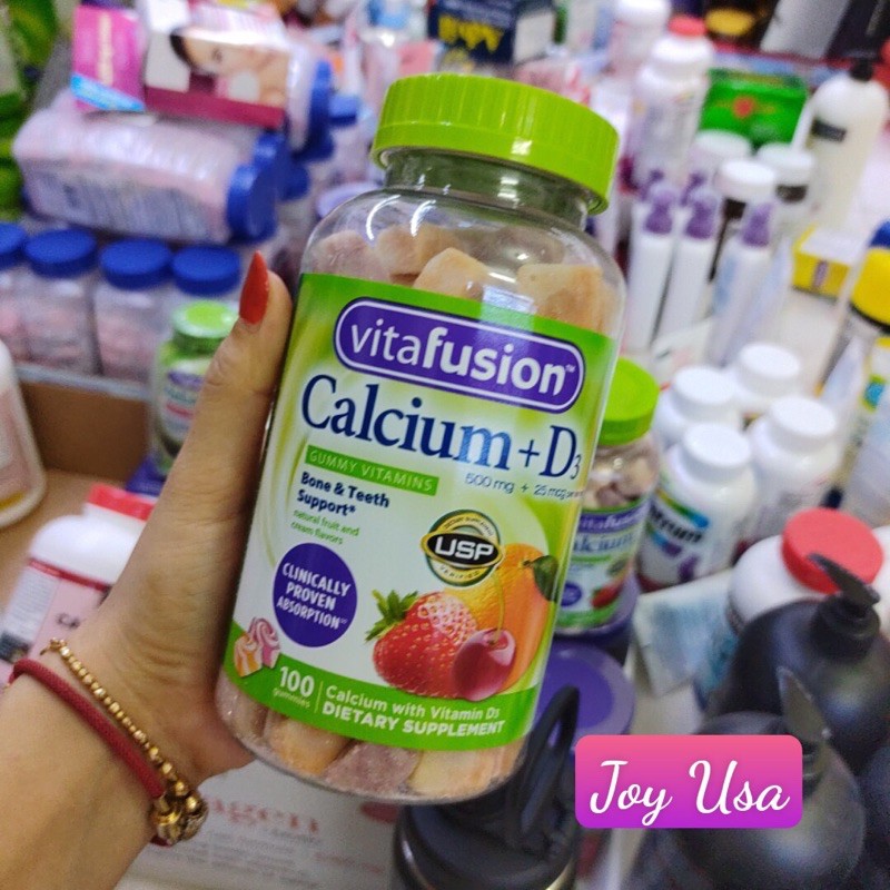 Kẹo dẻo Vitafusion calcium 500 bổ xung vitamin và khoáng chất