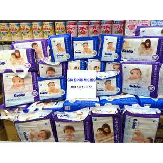 TÃ/BỈM GOLDGI NỘI ĐỊA NHẬT DÒNG CAO CẤP DÁN/QUẦN ĐỦ SIZE NB92/S84/Md66/Mq60/Ld56/Lq48/XL44/XXL32