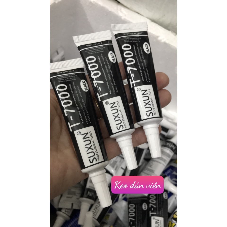 Keo dán viền điện thoại T-7000 / màu đen 15ml