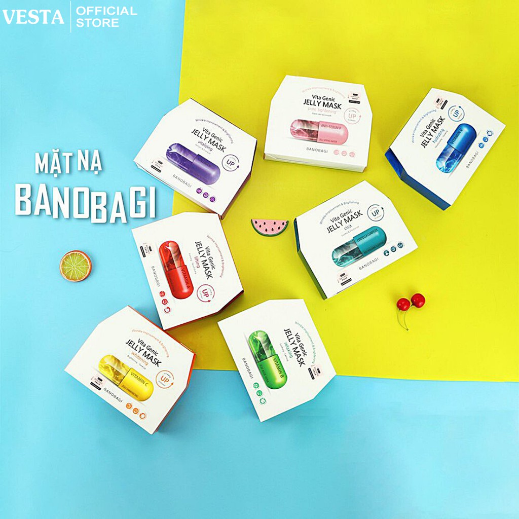 Hộp 10 Mặt Nạ Giấy Banobagi Jelly Vita Genic Mask Viên Thuốc Bổ Sung Vitamin Thần Thánh 30ml/Miếng | BigBuy360 - bigbuy360.vn