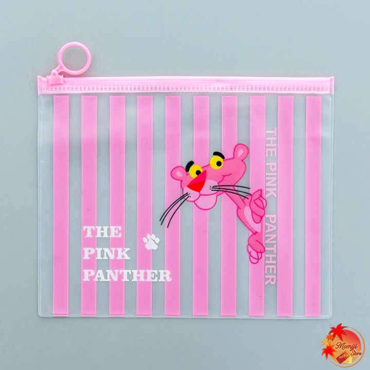 Túi Zip đựng bút A5 (Mẫu Báo hồng Pink Panther)