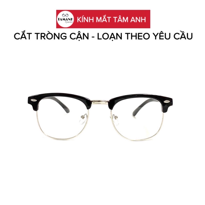Gọng kính cận nam , nữ , Gọng nửa viền kim loại - TAMANHEYEWEAR Nhận cắt kính theo yêu cầu