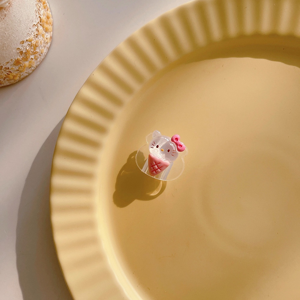 1 Phụ Kiện Bảo Vệ Cáp Sạc USB Trong Suốt Hình Gấu Kuromi Cinnamoroll