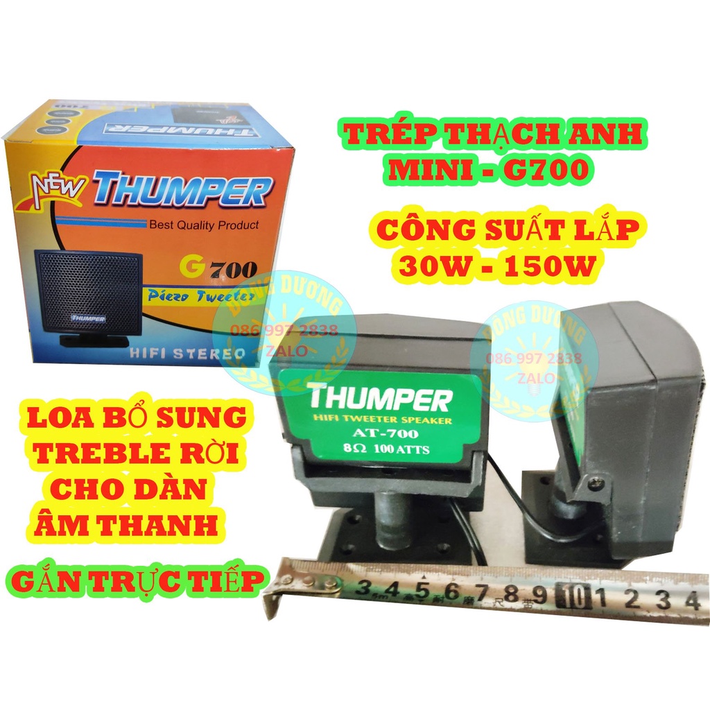 2 CHIẾC LOA SIÊU TREBLE MINI G700 - LOA TRÉP THẠCH ANH