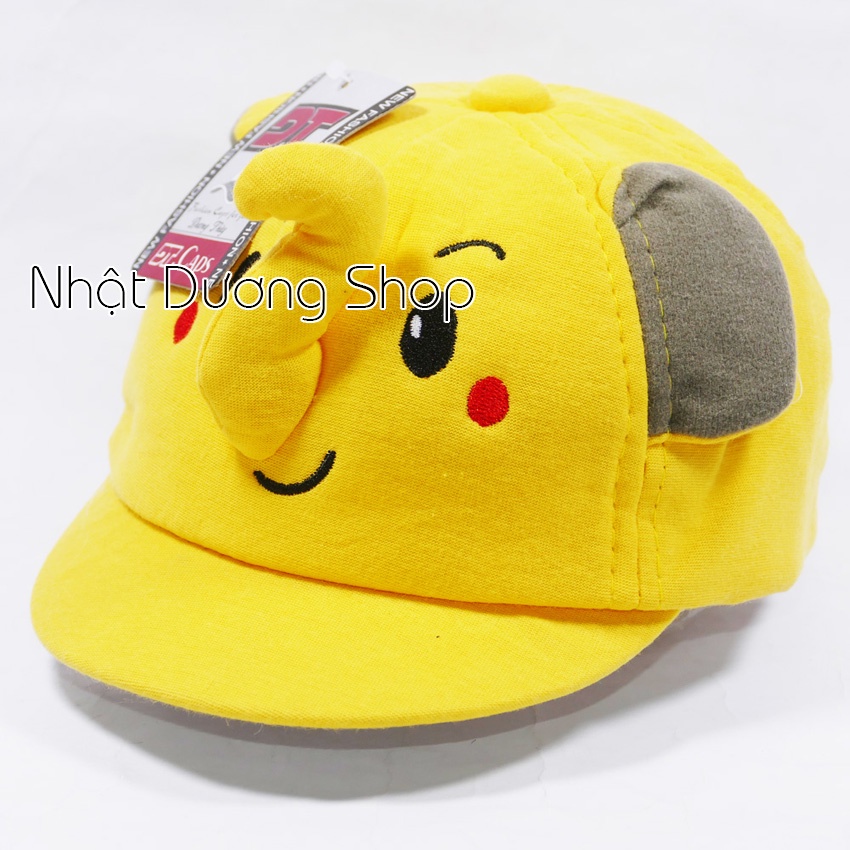 Nón con voi cho bé từ 1 đến 2 tuổi - chất liệu vải Nhung cao cấp tạo ra sự êm ái cho đầu bé