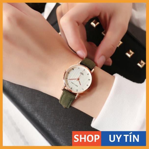 [Hàng Cao Cấp] - Đồng hồ nữ MSTIANQ dây da lộn 5 màu siêu xinh | BigBuy360 - bigbuy360.vn