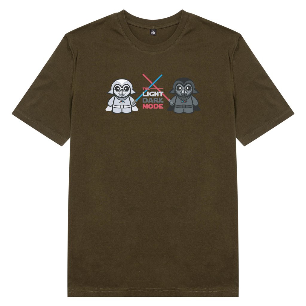 Áo thun cotton 100% in hình lego series - The light dark mode