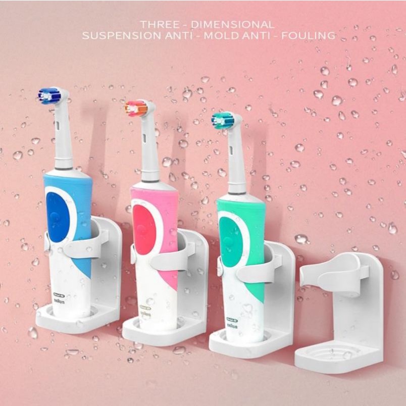 Giá Đỡ Bàn Chải Đánh Răng Tự Dính Gắn Tường Tiện Lợi