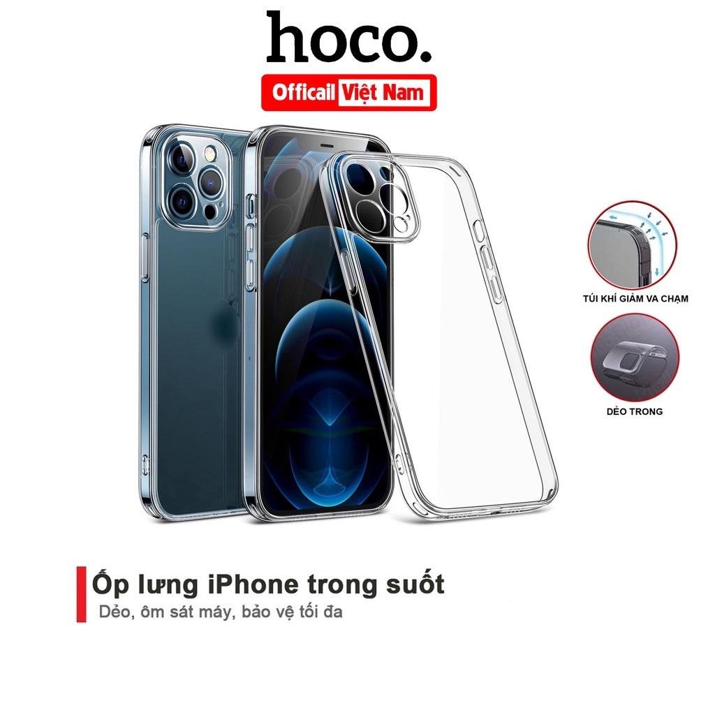 Ốp Lưng SIlicon Trong Suốt Hoco Cho iPhone 14 Pro Max, 14 Pro, iPhone 14, 14 Plus. Filo Shop