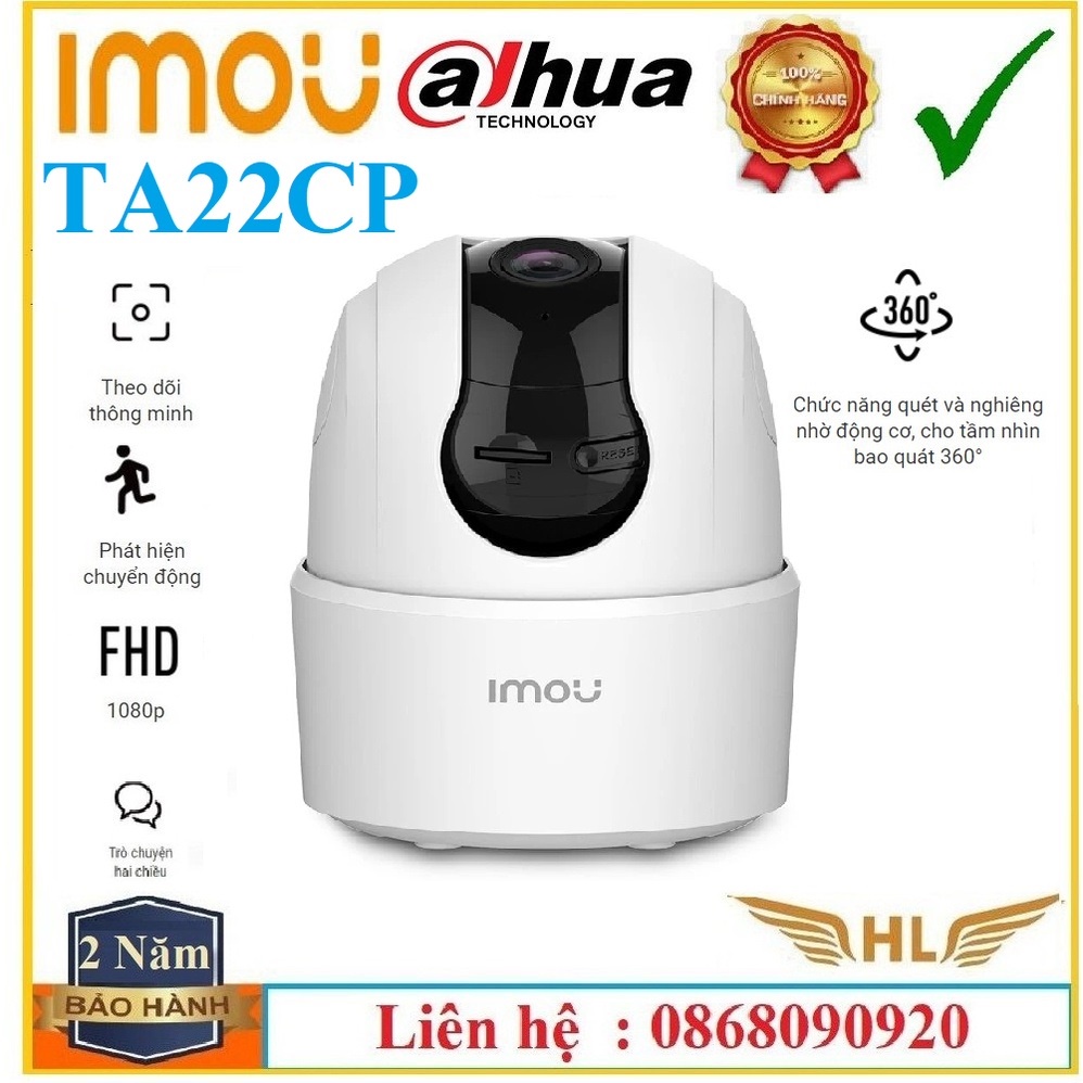 Camera IP Wifi Không Dây Siêu Nét Imou A42P 4Mp 2K ,Imou A22Ep 2Mp,Imou A2 New V3 1080 Xoay 360 độ 1080P-Hàng Chính Hãng