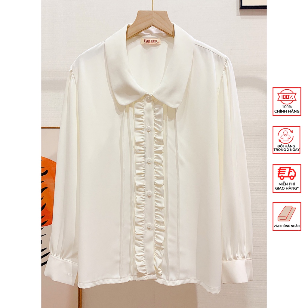 Áo Hàng Nút FOR HER Viền Bèo AO0634