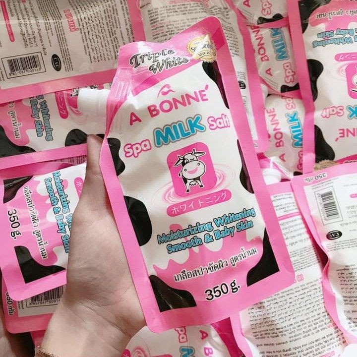 Muối Tắm Sữa Bò Tẩy Tế Bào Chết - A Bonne Spa Milk Salt Thái Lan 350gr