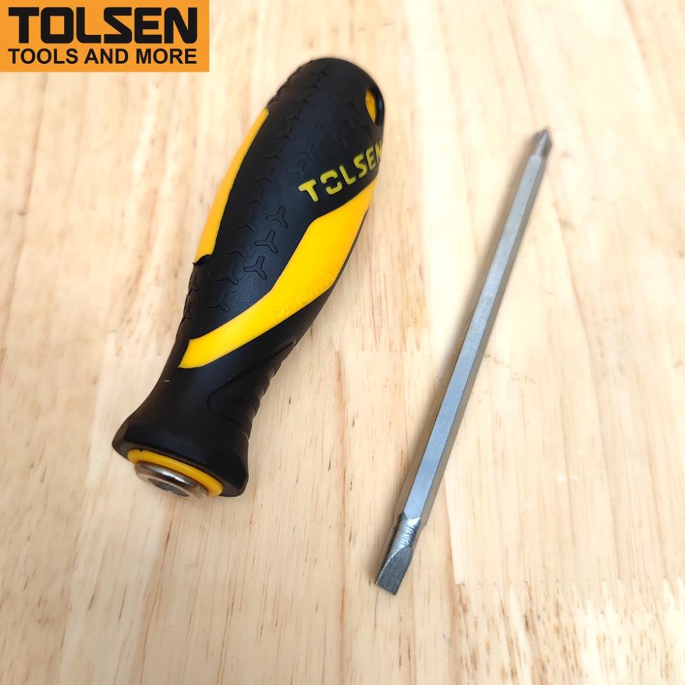 Tua vít 2 trong 1 hai đầu cán mềm 6x135mm TOLSEN 20042