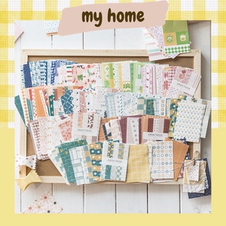Set 50 tờ giấy nền ghi chú, trang trí sổ tay phong cách retro vintage Sweetness
