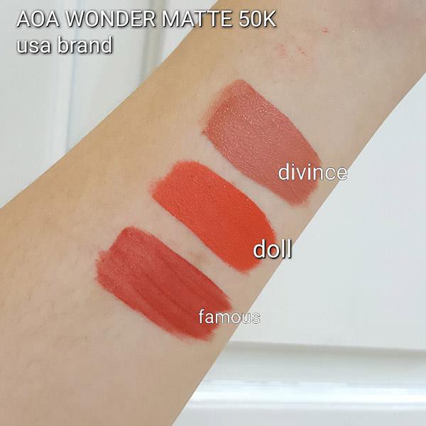 SON KEM LÌ AOA WONDER MATTE LIQUID LIPSTICK