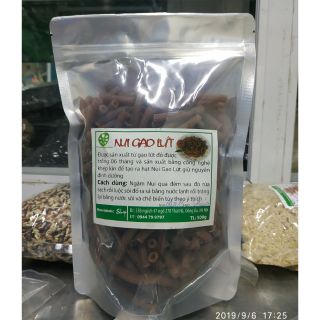 Nui ống gạo lứt nguyên cám (500g)