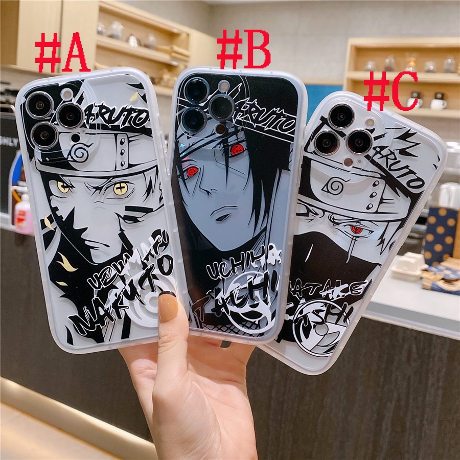 Ốp Điện Thoại Silicon Hình Uzumaki Naruto & Hatake Kakashi & Uchiha Itachi Cho iPhone 13 Pro Max 12 Pro Max 11 Pro Max X XR XS Max 7 8 Plus