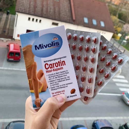 Viên chống nắng Mivolis Carotin 60v- Nhập khẩu Đức - Shop Mecici