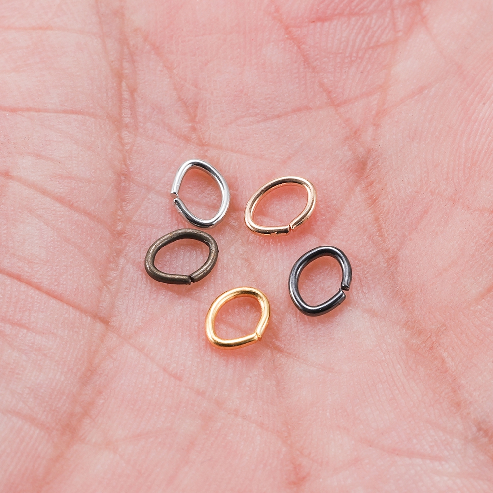 Set 300 vòng kẹp St.kunkka hình bầu dục dạng mở dùng làm đồ trang sức DIY (4 5 6 7mm）